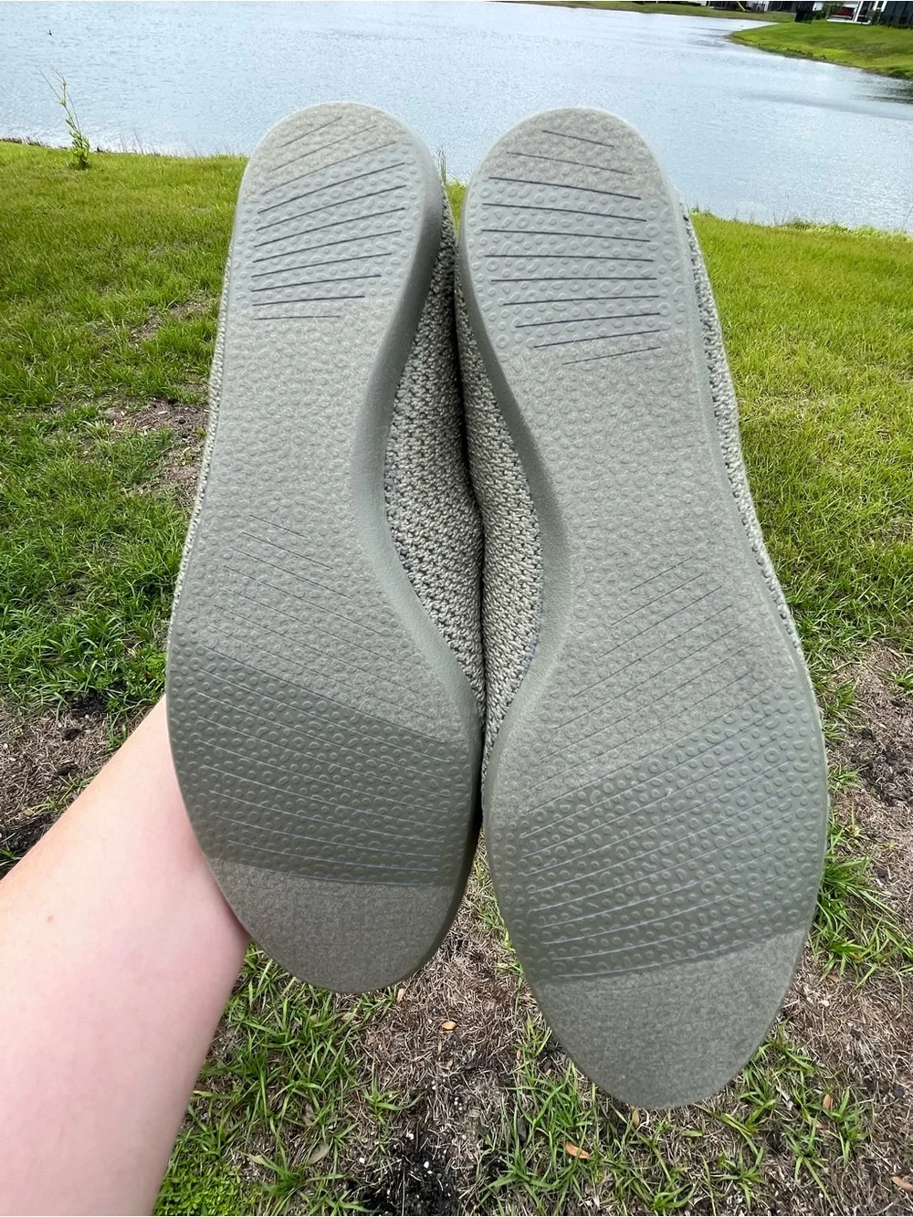 New In Box Allbirds Womens Tree Breezers Flats in Rugged Green Size 9